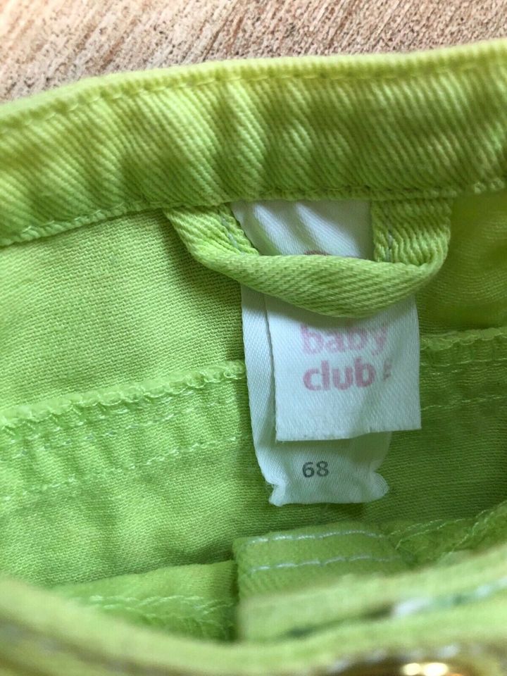 Jeansjacke 68 neon grün neu/ ungetragen Baby Kind jacke Frühling in Ettlingen