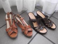 CLARKS LANDS'END WOLKY Sandalen grün braun schwarz 40-41 TOP Innenstadt - Köln Altstadt Vorschau