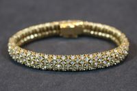 Vintage Strass - Kristall Armband / Goldfarben ~80er Jahre Düsseldorf - Eller Vorschau