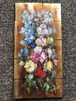 handgemalte Blumen auf Holz zum Aufhängen Baden-Württemberg - Königheim Vorschau