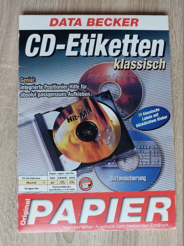 Data Becker CD 40 Etiketten Weiß und Durchsichtig in Dessau-Roßlau