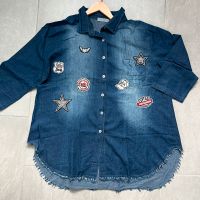 TREDY Jeans Bluse/Jacke Gr 3 46 Patches Cool Bayern - Bobingen Vorschau