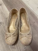 Graceland Ballerinas creme beige Spitze NEU 39 Hessen - Niedenstein Vorschau