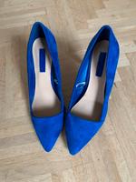 High Heels blau Wildleder-Imitat Frankfurt am Main - Nordend Vorschau