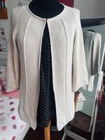Hochwertige Cardigan/ Strickjacke/ Lang Creme / Strass wNeu Niedersachsen - Steinfeld Vorschau