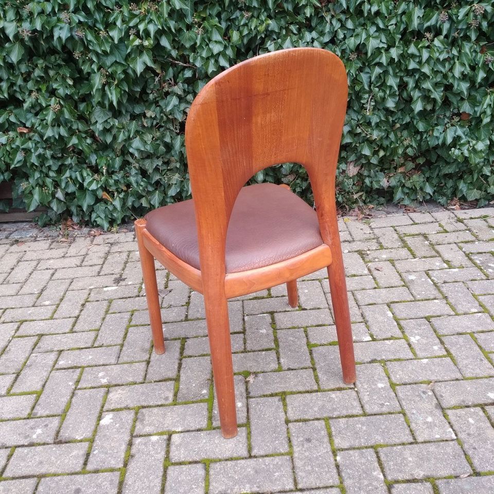 Niels Koefoed Hornslet 4x Stuhl Teak 50er Mid Century Designer in Berlin