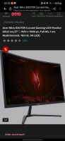 Acer Curved Gaming Monitor 120hz 27 Zoll defekt Baden-Württemberg - Eislingen (Fils) Vorschau