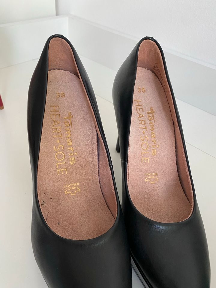 Tamaris Heart Sole schwarz Pumps Highheels 36 in Düsseldorf