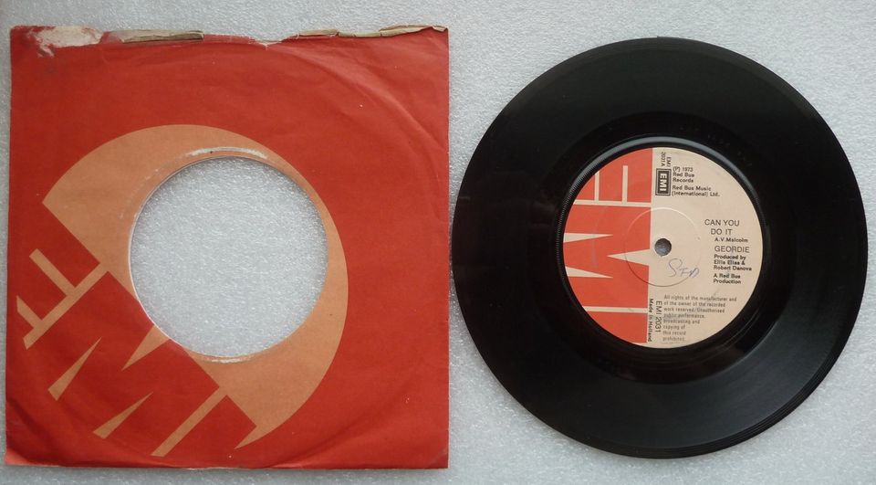 Geordie - Can you do it Vinyl Single (AC/DC Sänger Brian Johnson) in Buttenwiesen