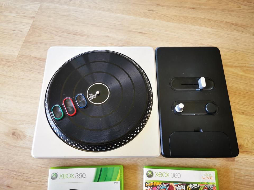 DJ Hero Turntable Pult Wireless Controller für XBox 360 Set in Kühbach