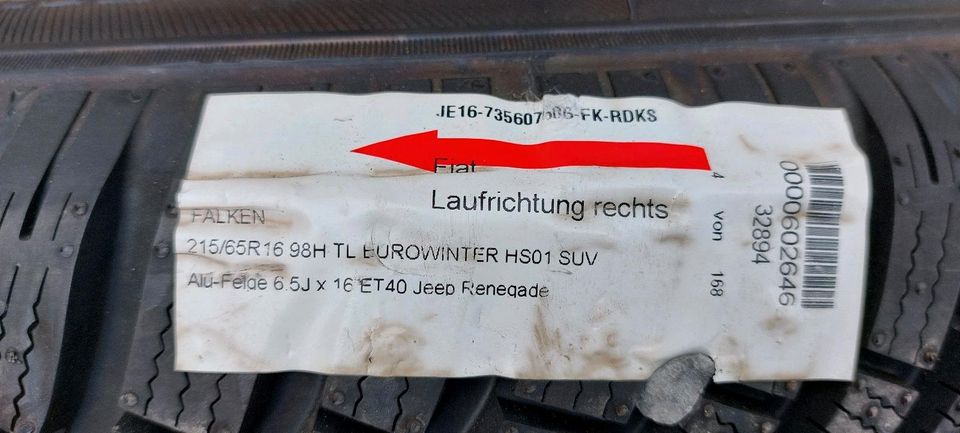 215/65R16 Räder Satz Jeep RENEGADE in Nürnberg (Mittelfr)