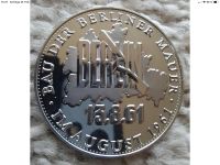 Medaille Silber Ag 999 Bau Berliner Mauer 1961 , 20g Dortmund - Benninghofen Vorschau