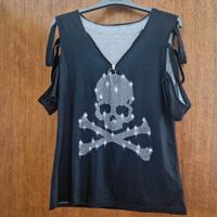 Damen Shirt mit Totenkopf Düsseldorf - Wersten Vorschau