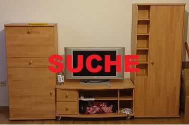 Suche: Wohnzimmerschrank Teile Wohnwand Vitrine Sideboard Highboa in Buchholz in der Nordheide