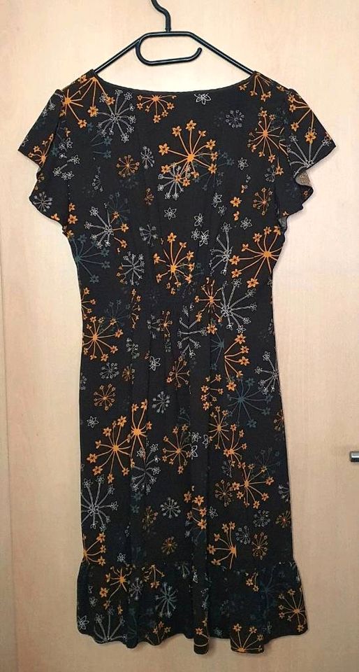 Wie neu !! Zero Kleid Gr. 42 dunkelbraun mit Blumen Muster in Brühl
