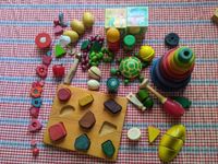 Holzspielzeug - Set umfangreich mit Regenbogenpyramide uvam Sachsen-Anhalt - Thale Vorschau