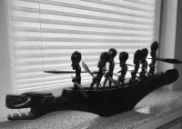 Drachenboot / afrikanische Kunst aus Holz / Afrika / Einbaumboot Nordrhein-Westfalen - Odenthal Vorschau