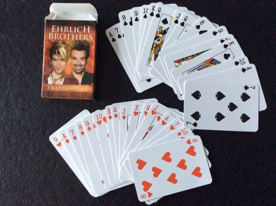 Magie - KARTEN SET - EHRLICH BROTHERS - 3 TRICKS - Spiel in Köwerich