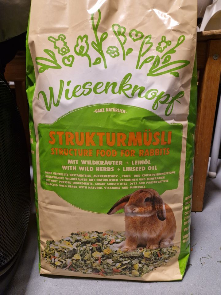 7,5 kg Sack Kaninchenfutter, Strukturmüsli wiesenknopf in Veitsbronn