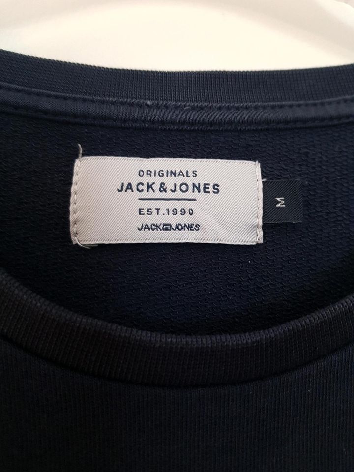 Sweatshirt ☀️ JACK & JONES Gr M Pulli dunkelblau in Saarbrücken