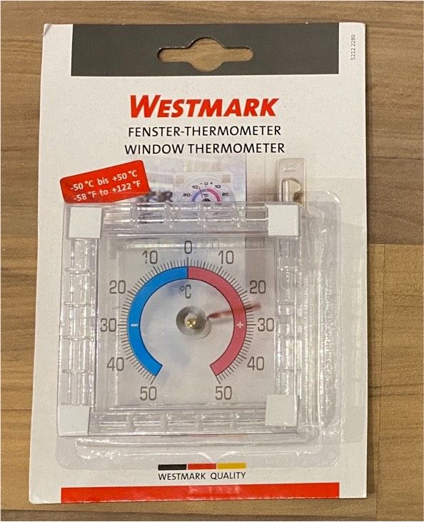 Westmark Fenster-Thermometer Neu original verpackt in Bad Schönborn