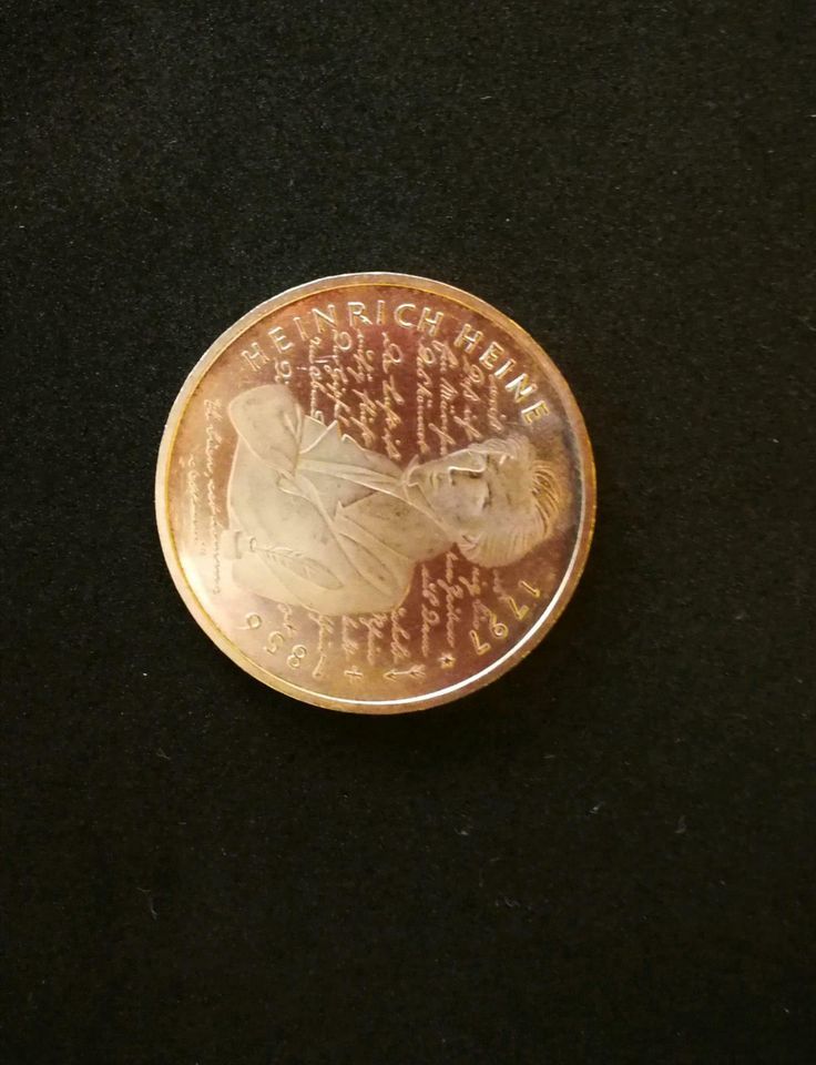 Münze - "Heinrich Heine", BRD 1997, 10 Deutsche Mark in Bad Sulza