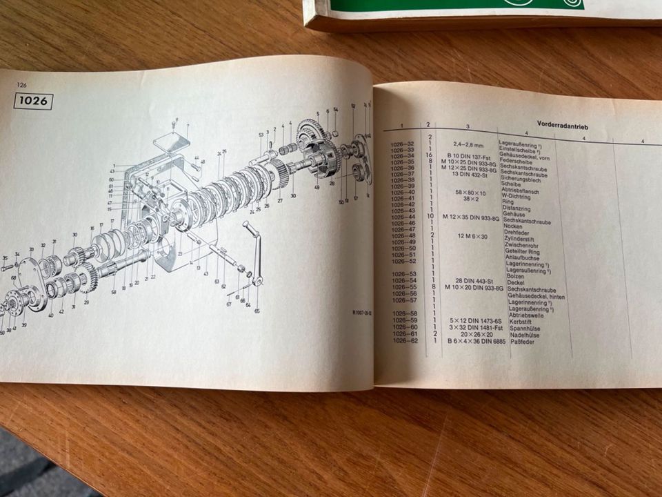 Ersatzteile Liste Deutz D 8006 oder D 7506 in Nördlingen