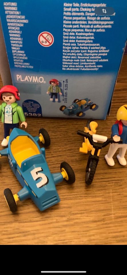 Playmobil 5382 Jungen mit Kart & Fahrrad in OVP in Großheubach