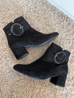Neu Gabor best fitting Stiefelette schwarz black 38 schnalle Glit Hessen - Stadtallendorf Vorschau