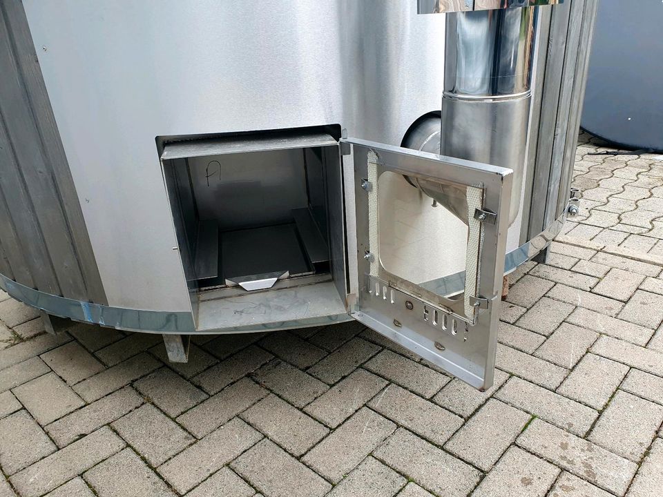 BADEZUBER LED Badefass Thermoholz Rand GFK Holzofen NEU Hottub in Hüllhorst