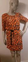 Damenkleid orange/schwarz Hamburg-Nord - Hamburg Barmbek Vorschau