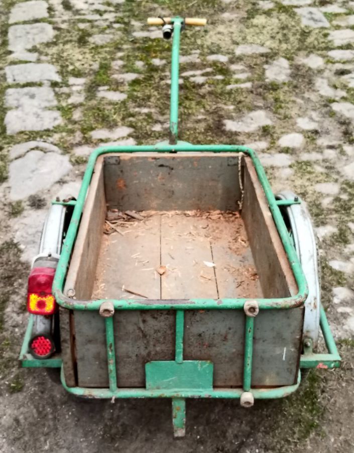 DDR Mopedanhänger BELLI Zethau mit Licht + Innenrahmen +HANDWAGEN in Ilmtal-Weinstraße