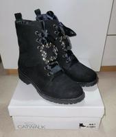 Stiefeletten schwarz Glitzerstein Brosche Gr. 40 Neu Brandenburg - Vetschau Vorschau
