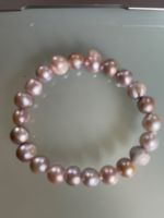 Stretcharmband echte Perlen rose-grau Armband Schleswig-Holstein - Heikendorf Vorschau