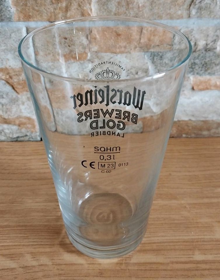 12x Warsteiner Glas Gläser Bierglas Brewers Gold Landbier 0,3 l in Bergkamen