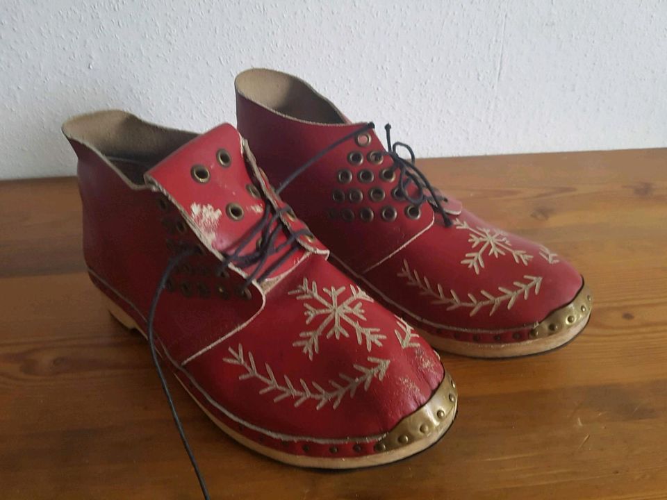 Walkley Clogs Leder rot Gr. 40 New Model Army in Hamburg