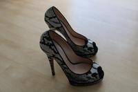CASADEI Plateau High Heels Schwarz/Grau Gr. 38 Berlin - Spandau Vorschau