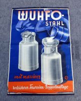 Antikes Werbe Plakat WUHFO Stahl Milchkanne um 1930 Mügeln - Sornzig-Ablaß Vorschau