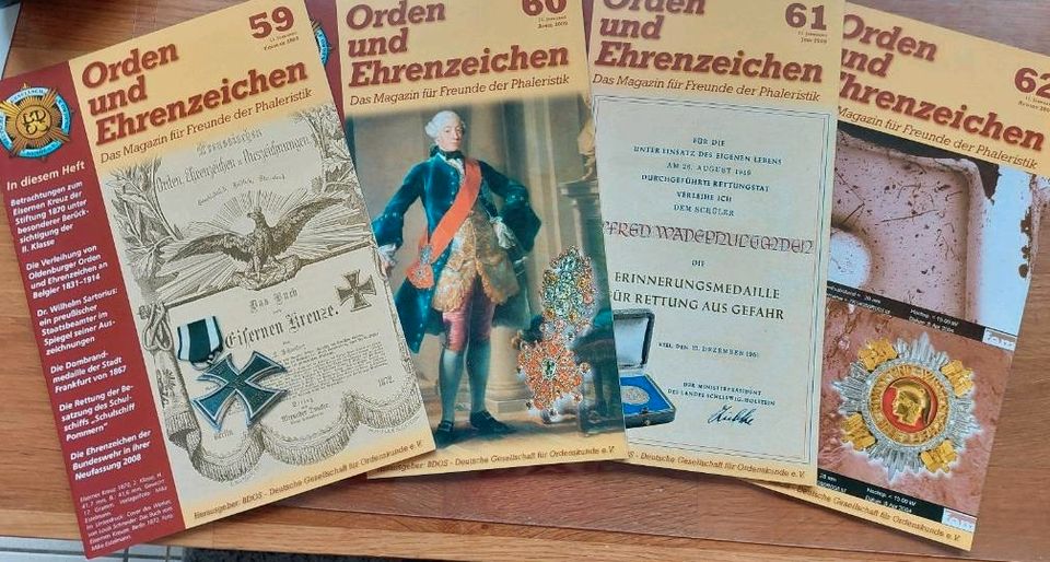 Deutsche Gesellschaft für Ordenskunde BDOS  Magazine Zeitschrift in Bad Dürrheim