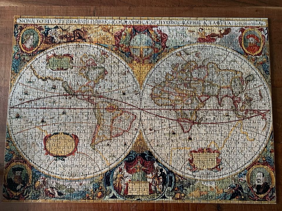 1000 Teile Puzzle / Historical  World Map in Schloß Holte-Stukenbrock