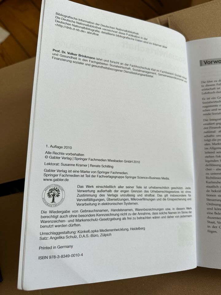 Fachbücher Sozialwirtschaft in Kiel