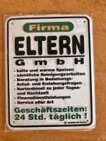 Blechschild Firma Eltern GmbH 22 x 17 cm - NEU - Baustelle Kinder Köln - Chorweiler Vorschau