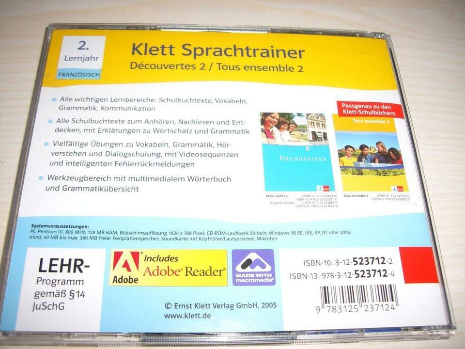 Decouvertes / Tous ensemble 2 Klett  Sprachtrainer  Lernsoftware in Monheim am Rhein