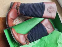 Tommy Hilfiger Echtleder Stiefel navyblue darkbrown Niedersachsen - Hildesheim Vorschau