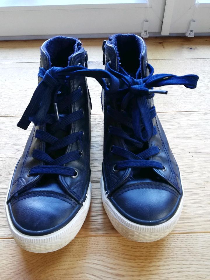 High Sneaker dunkelblau, Herbstschuhe, Halbschuhe, Gr. 33 in Essenbach