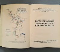 Rheinischer Verein für Denkmalpfle, jüdische Kulturdenkmäler 1931 Nordrhein-Westfalen - Bergisch Gladbach Vorschau