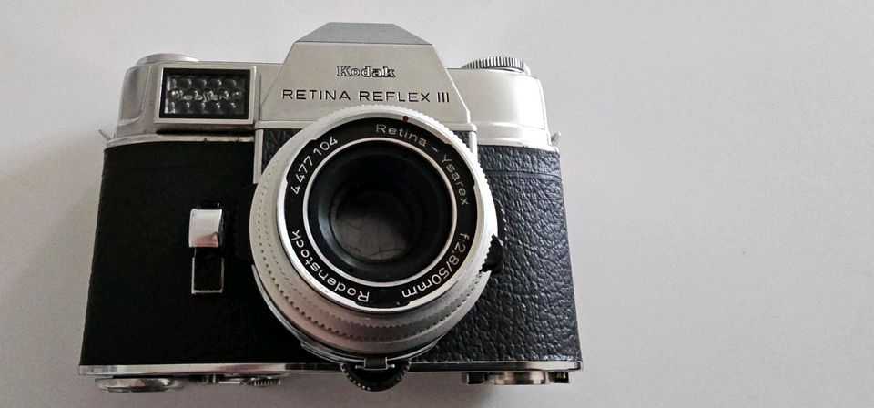 Kodak Retina Reflex III mit Retina-Ysarex Rodenstock Objektiv in Brannenburg