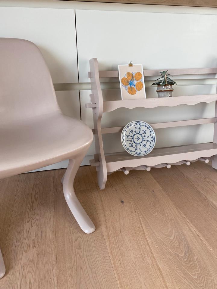 Vintage Tellerregal Wunschfarbe Wand Regal Küche Kinderzimmer ☀️ in Nettetal