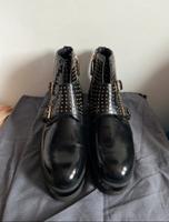 Neuwertig Hogan Boots Stiefeletten Gr.38 Schwarz Lackleder NP387€ West - Nied Vorschau