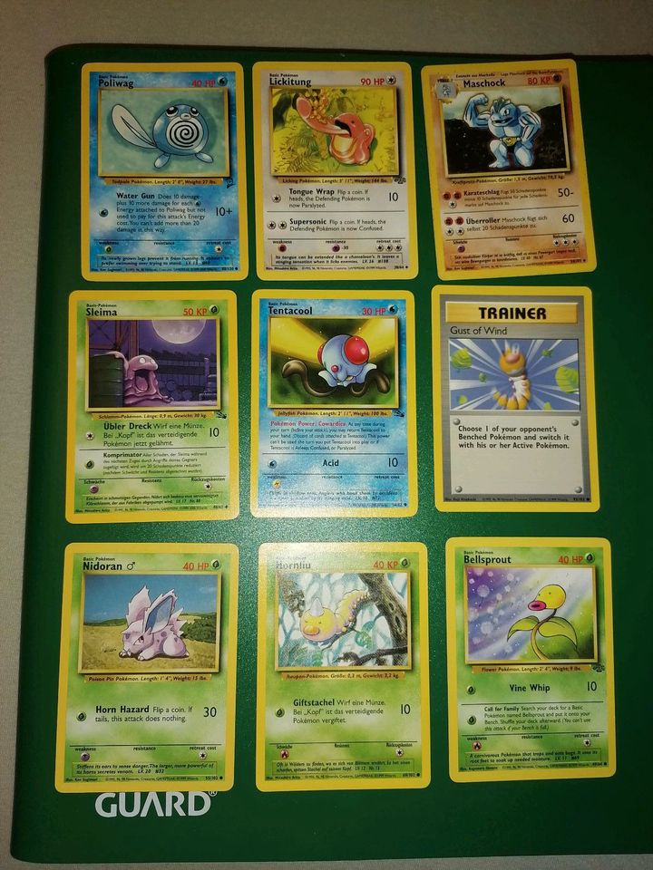 Pokemon Karten Base Set-/2, Fossil, Dschungel non Holo poor - ex. in Schillingsfürst